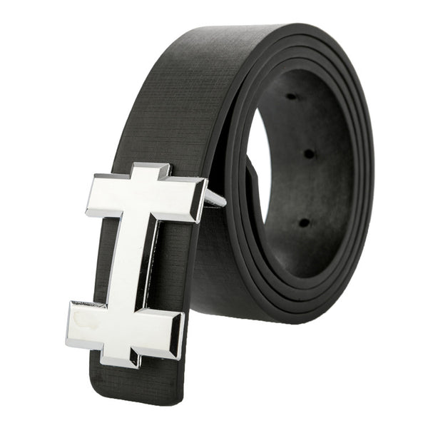 Cinturón de Cuero PU Premium para Hombre y Mujer - Diseño Elegante con Hebilla Metálica