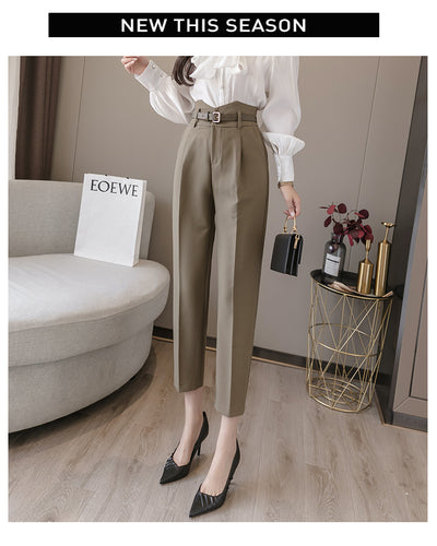 Pantalones Harem Cintura Alta para Mujer - Pantalones Frescos de Verano - Image 12