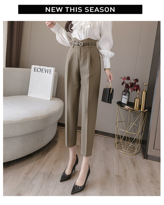 Pantalones Harem Cintura Alta para Mujer - Pantalones Frescos de Verano - Image 12