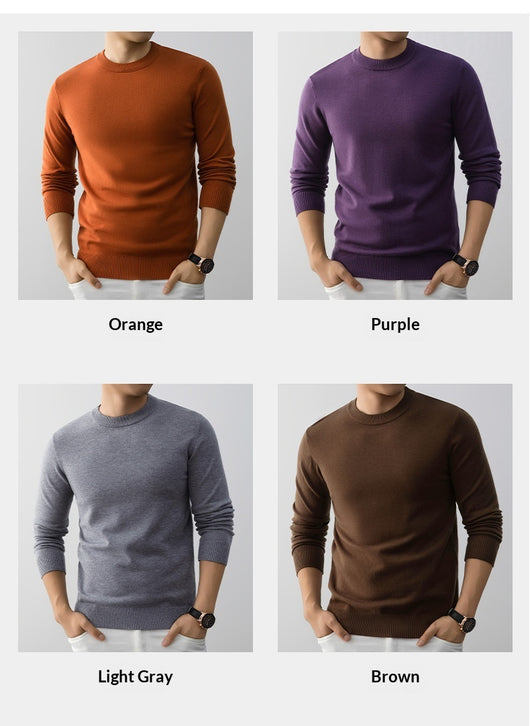 Suéter Minimalista de Cuello Redondo para Hombre - Image 16