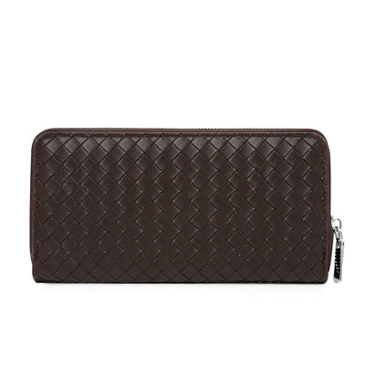Cartera de Cuero para Hombre con Patrón Tejido - Image 16