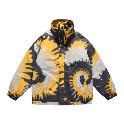 Chaqueta Tie Dye con Cuello Mao para Hombre - Image 22