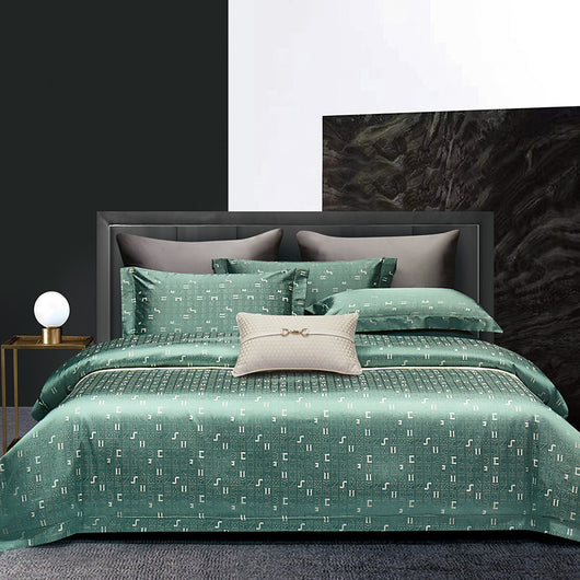 Juego de Cama Jacquard Algodón Premium de 4 Piezas - Image 6
