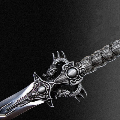Espada Lilong de Acero Manganeso Forjada de Una Pieza - Pieza de Colección Premium - Image 6