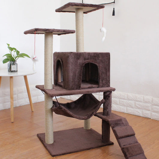 Árbol Rascador para Gatos con Torre de Escalada Espada