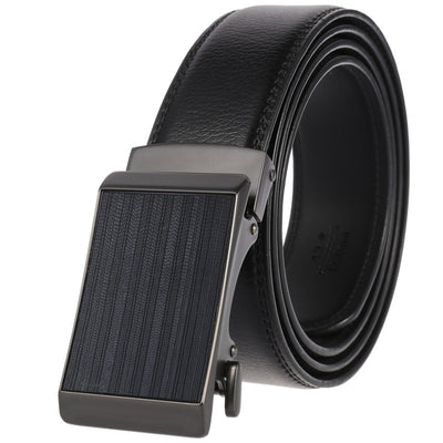 Cinturón de Cuero Genuino con Hebilla Automática para Hombre - Estilo Ejecutivo - Image 2