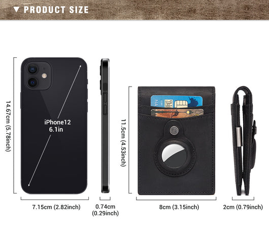 Billetera Minimalista de Cuero con Clip para Monedas y Protección RFID - Image 24