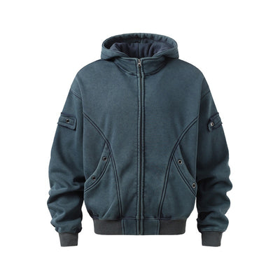 Sudadera Deportiva Vintage Americana con Capucha y Forro Polar - Image 3