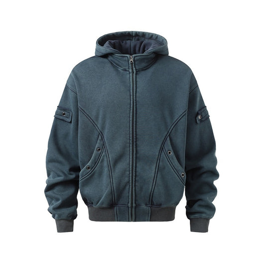 Sudadera Deportiva Vintage Americana con Capucha y Forro Polar - Image 3