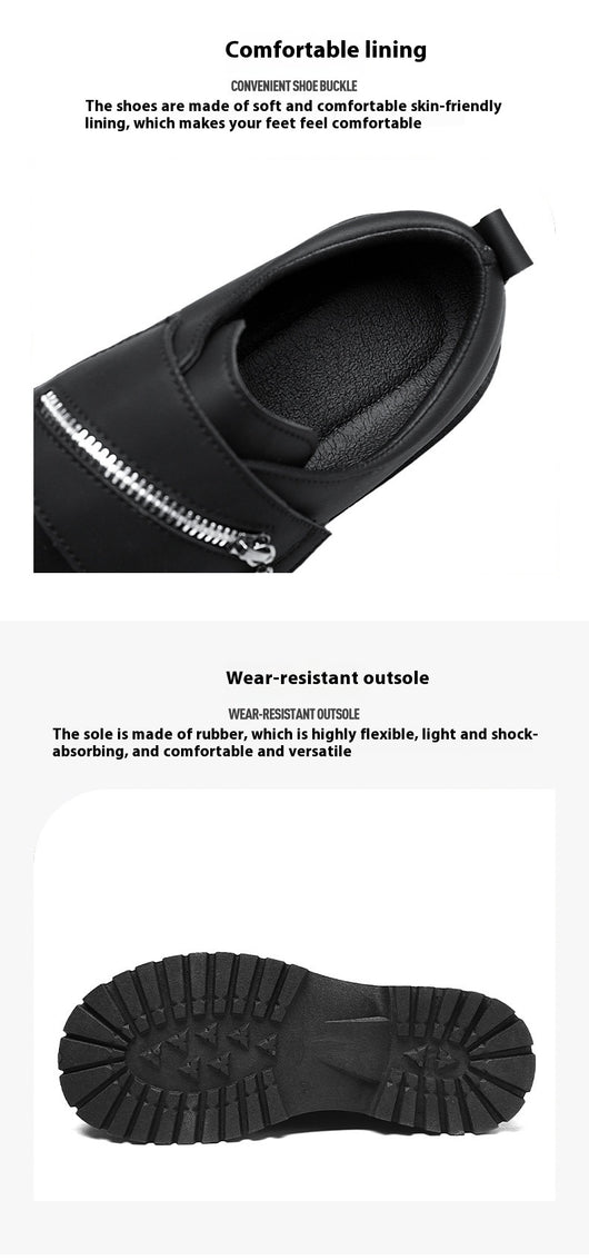 Zapatos Casuales de Plataforma en Cuero para Hombre - Image 17