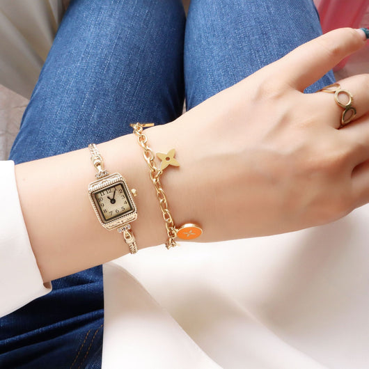 Reloj de Pulsera Cuadrado Retro Elegante con Banda Fina - Image 3
