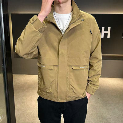 Chamarra Casual para Hombre con Cuello de Pie - Diseño Versátil y Elegante - Image 12