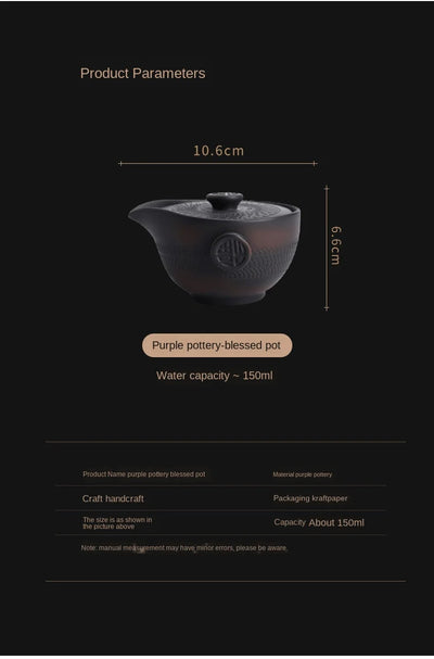 Tetera Artesanal Retro de Cerámica - Diseño Clásico de Una Taza - Image 6