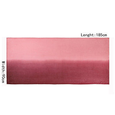 Foulard Ligero de Rayón con Degradado Pintado a Mano - Protección Solar - Image 5