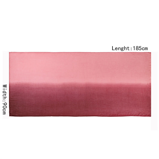 Foulard Ligero de Rayón con Degradado Pintado a Mano - Protección Solar - Image 5
