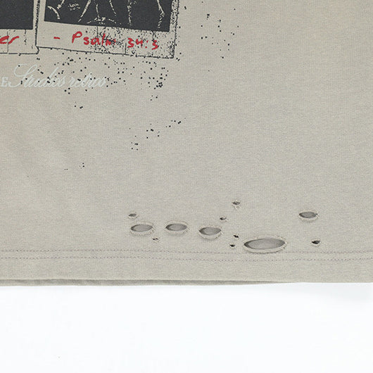 Playera Larga Camuflaje Retro con Efecto Dos Piezas - Image 4