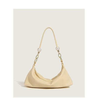 Bolso de Hombro Minimalista Perla con Textura Acolchada - Image 4
