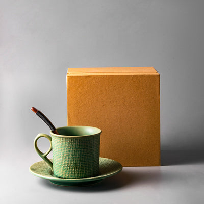 Taza de Café Artesanal de Cerámica con Platillo - Set para Té de la Tarde - Image 5