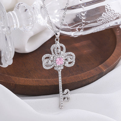 Collar Iris con Llave de Plata 925 y Diamantes - Diseño Minimalista Luxury - Image 10