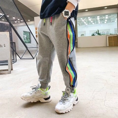 Pantalones Deportivos Infantiles con Cierre Lateral y Forro Polar - Image 20