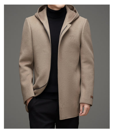 Abrigo de Lana Reversible con Capucha para Hombre - Invierno Premium - Image 9
