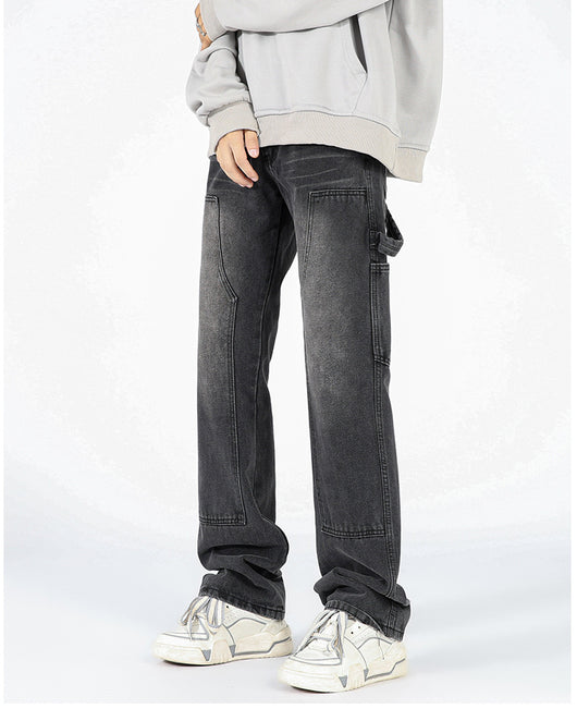 Jeans de Corte Acampanado Estilo Logging Americana para Hombre - Image 11