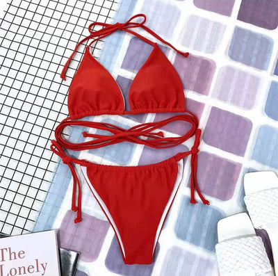 Bikini Deportivo con Cordones y Abertura Frontal - Image 6