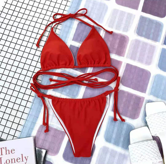 Bikini Deportivo con Cordones y Abertura Frontal - Image 6