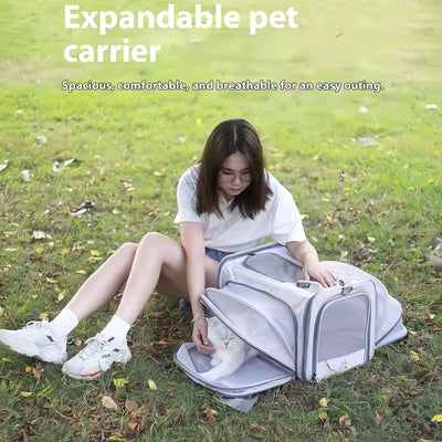Mochila Transportadora para Mascotas Respirable de Gran Capacidad - Image 3