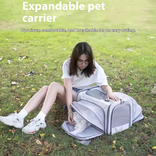 Mochila Transportadora para Mascotas Respirable de Gran Capacidad - Image 3