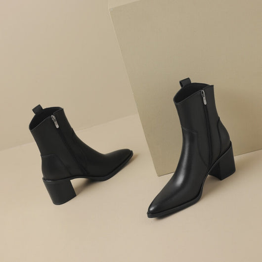 Botas Vaqueras de Cuero Vintage Hasta la Pantorrilla - Estilo Otoño Invierno - Image 12
