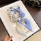 Crescent Azul And Blanco 70to70 Cm