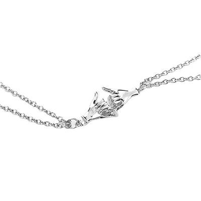 Juego de Collar de Parejas con Colgante de Manos Pequeñas - Image 4
