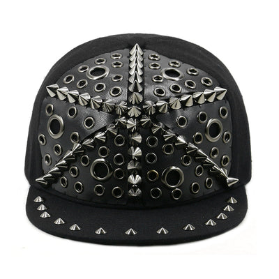 Gorra Harajuku Estilo Europeo Americano con Calavera y Remaches Cruzados - Image 28