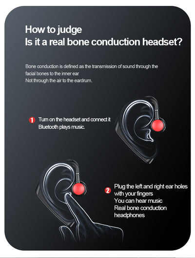 Auriculares Bluetooth de Conducción Ósea - Diseño Ergonómico sin Inserción - Image 8