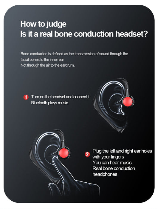 Auriculares Bluetooth de Conducción Ósea - Diseño Ergonómico sin Inserción - Image 8