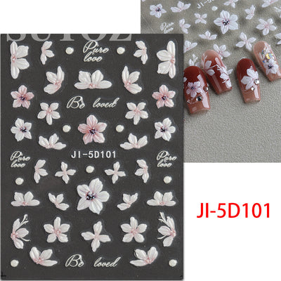 Adhesivos de Uñas 5D con Relieve Estéreo - Ornamentos Decorativos - Image 34