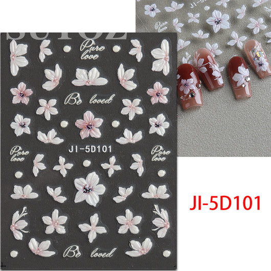 Adhesivos de Uñas 5D con Relieve Estéreo - Ornamentos Decorativos - Image 34