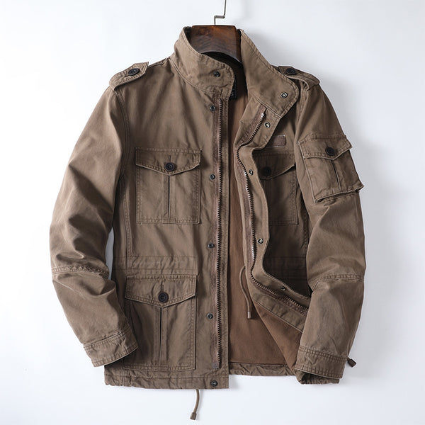 Chaqueta Casual Suelta con Cierre para Hombre