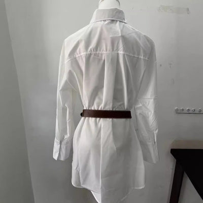 Vestido Camisero Blanco para Mujer - Colección Otoño - Image 4