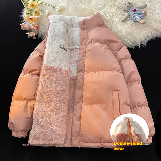 Abrigo Reversible de Algodón Grueso para Invierno - Image 9