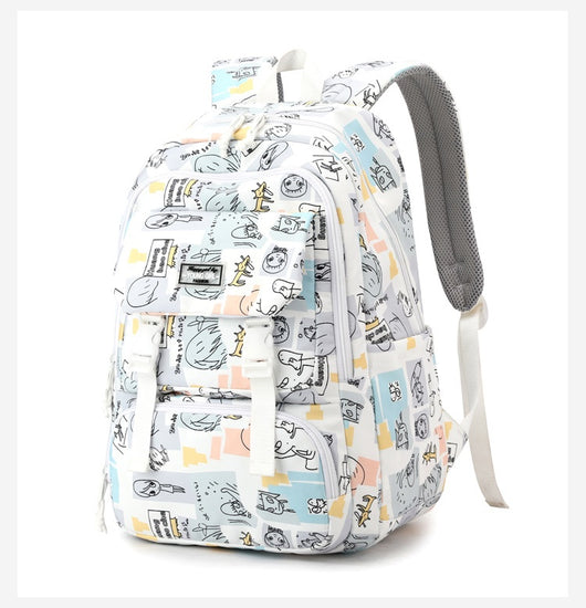 Mochila Escolar Impresa de Gran Capacidad para Estudiantes de Secundaria - Image 19