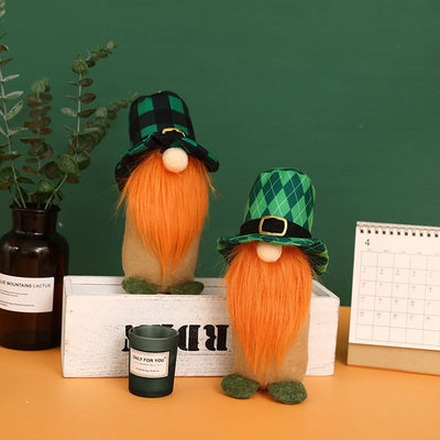 Gnomo Festivo Verde para Día de San Patricio