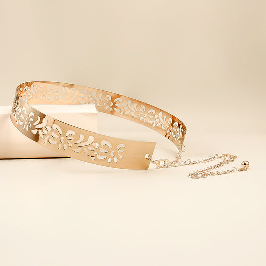 Cinturón Metálico con Lentejuelas y Espejo - Accesorio de Moda Exagerado - Image 9