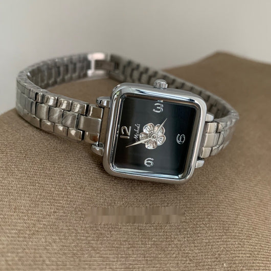 Reloj Elegante para Mujer ZUORAN - Acero Inoxidable con Cadena Cuadrada de Diseño Exclusivo