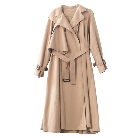 Abrigo Cortaviento Largo Oversized para Mujer - Largo hasta el Tobillo - Image 7