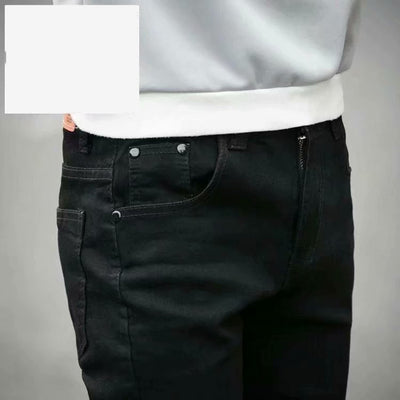 Pantalones Vaqueros Gruesos Forrados de Terciopelo para Hombre - Tendencia Juvenil Otoño Invierno - Image 9