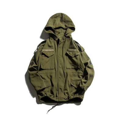 Chaqueta Deportiva Hip Hop Retro con Capucha y Bordados para Niños - Image 8
