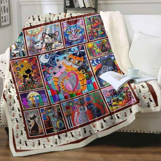 Manta Sherpa para Niños con Estampado de Animales - Doble Capa - Image 3