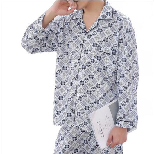 Pijama de Algodón Tejido para Hombre - Conjunto de Descanso - Image 2